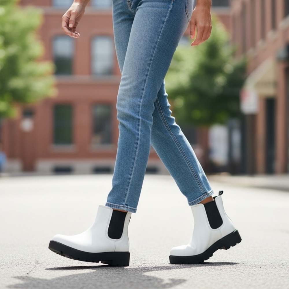 UGG White Ankle Boots